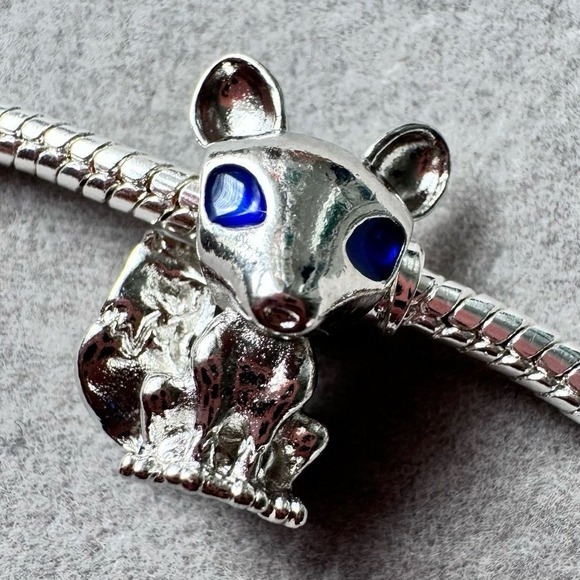 Blue Eye Fox Charm fits PANDORA‎ - Picture 1 of 10